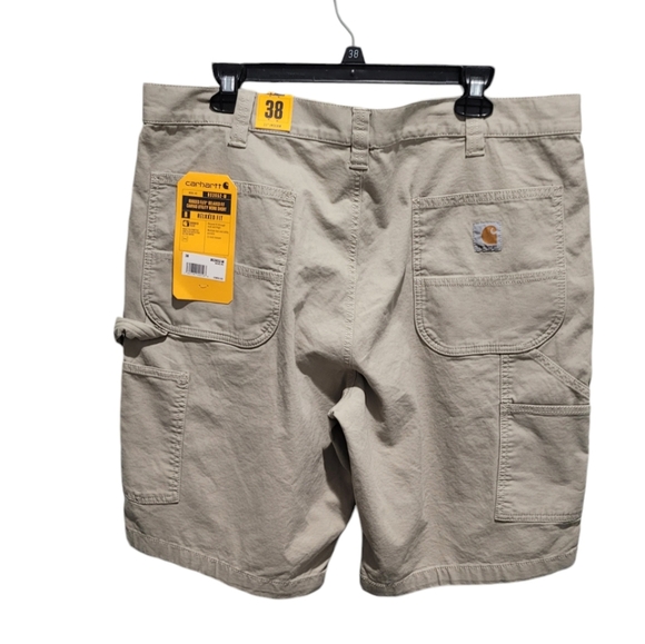 New Carhartt Rugged Flex Relaxed Fit Canvas Utility Work Short Size 38 - Picture 2 of 5